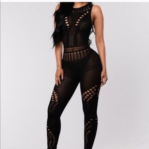 Mesh jumpsuit